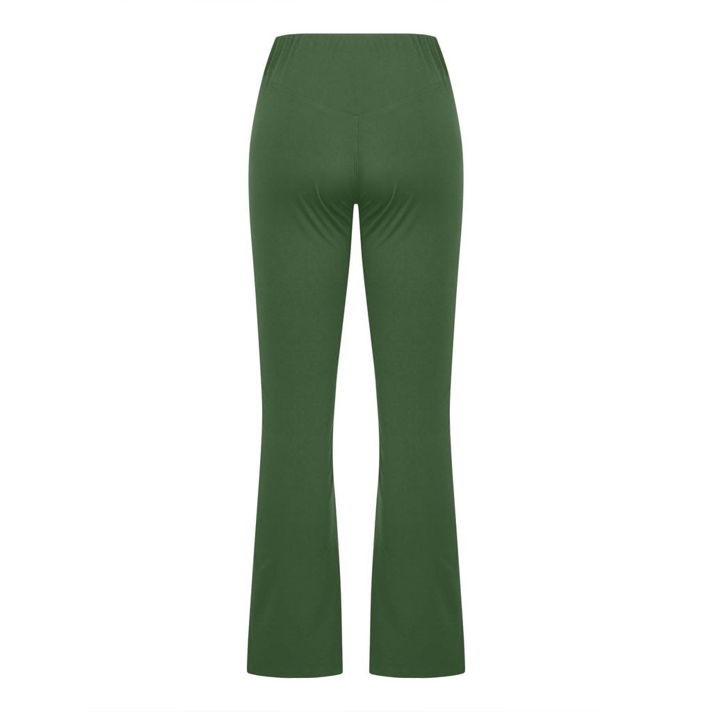 Flared Leggings For Women Strech Bootcut Yoga Pants High Wasit Elastic Workout Pants Wide Leg Dress Pants