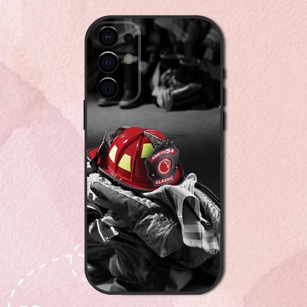 Fireman Firefighter Phone Case For Samsung S24,S21,S22,S23,S30,Ultra,S20,Plus,Fe,Lite,Note,10,9,5G Black Soft Cover