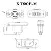 For XT90 Battery Connector Gold Plated Male with Low Contact Resistance Design