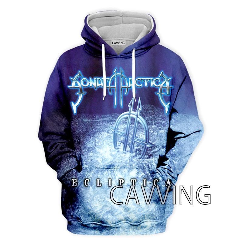 Новая Мода Женские/Мужские 3D Принт Sonata Arctica Группа Толстовки с Капюшоном Худи Харадзюку Худи Толстовки Топы Одежда