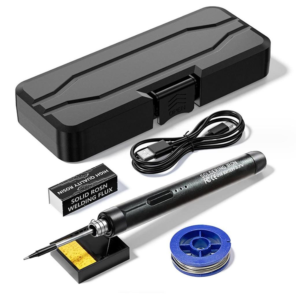 USB Интеллектуальный Электрический Паяльник Многофункциональная Паяльная Сварочная Ручка с Функцией Регулировки Температуры 300-400℃