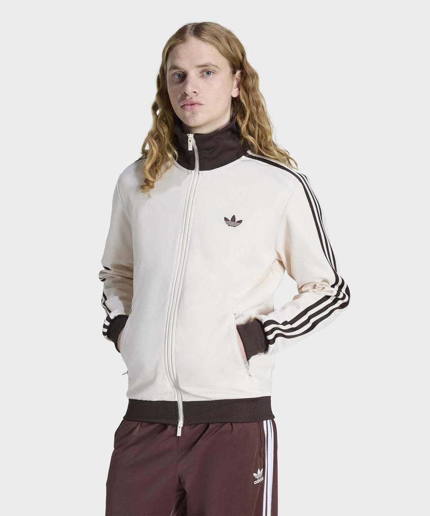 Adidas Classic Track Top - Wonder White: Aura Coffee / Kq9491
