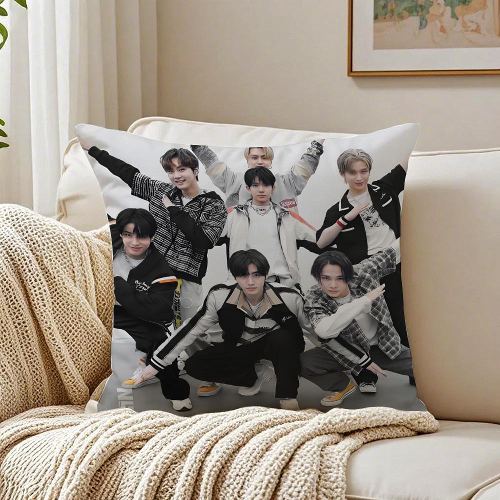 band energetic EEENHYPEN Cushion Cover Pillowcase Antidustmite living Room Sofa Decor Cushion Room