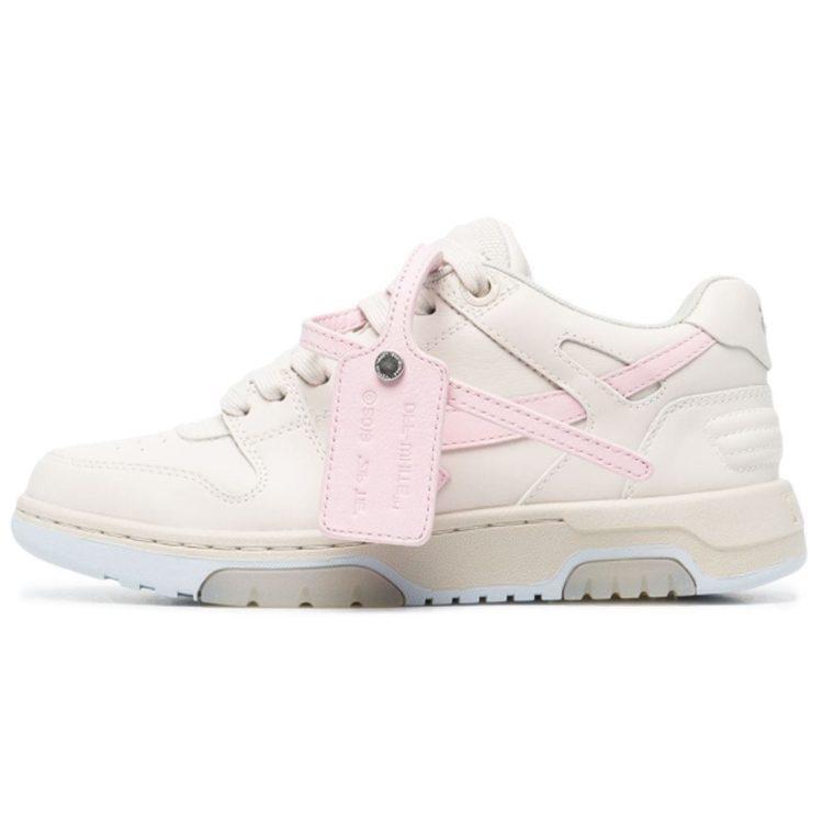 OFF WHITE OFF THITE Кроссовки с принтом стрелки Out Of Office Низкие Розовые Женские OWIA259S21LEA0016130