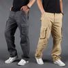 Men's Cargo Pants Casual Multi Pockets Wear-Resiting Pants Men Loose Outerwear Cotton Army Straight Slacks Long Trousers Men Clothes