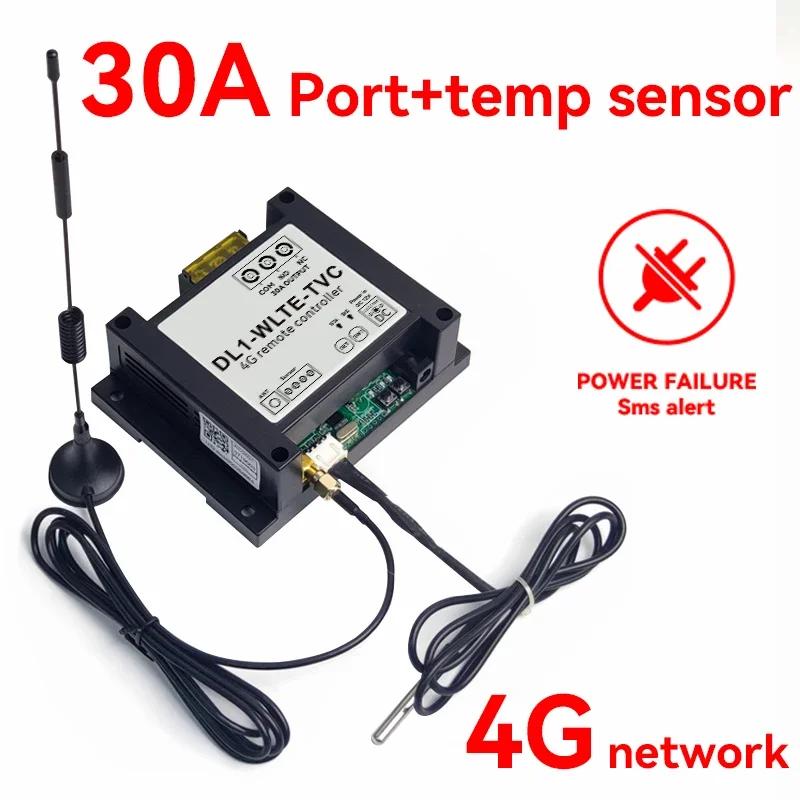 DL1-WLTE-TVC Smart 4G LTE Controller 30A Big Power Relay Switch For Motor ON/OFF Dial SMS WEB APP Control Power Failure Alarm