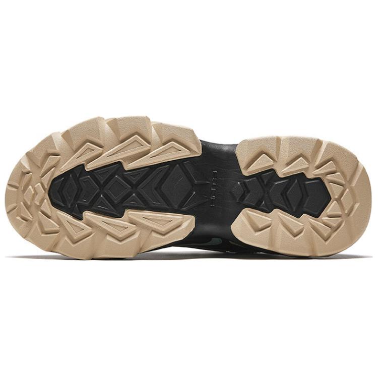 Anta Rock Textile, Synthetic Leather Slip Resistant Abrasion Resistant Low top Casual Shoes Men's Beige Black Green Sneakers 112448865-3