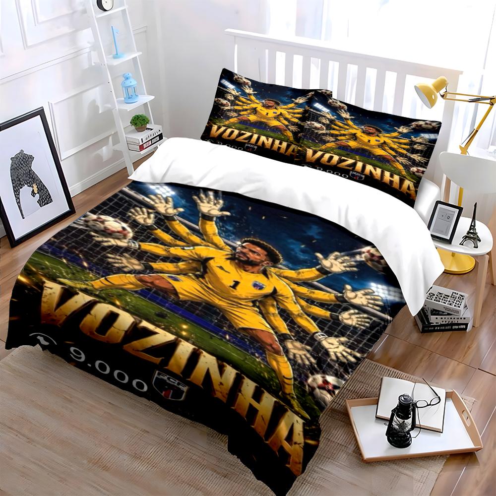 Soccer Goalkeeper Print Bedding Set Bedding set (1 duvet cover, 2 pillowcases, duvet not included)