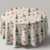 Christmas Round Tablecloth Tablecloth Living Room Home Holiday Decoration Heat Insulation Anti-scalding Tableware