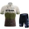 STRAVA Tour De Cycling Suit Short Sleeve Set Speed-drying Clothes Drawable Design