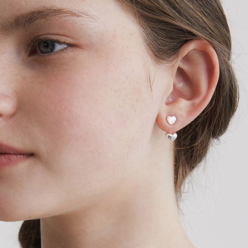 TATIANA (925 Silver) Gemstone Heart Earring EC3104