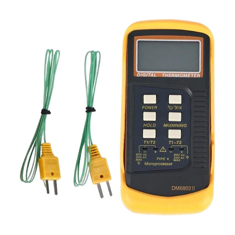Thermometer Temperature Meter Desktop with Pipe Clamp Measurement Meter