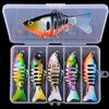 5 шт. тонущий воблер, набор воблеров, набор для рыбалки, искусственная приманка, жесткая приманка, воблеры для плавания на щуку, снасти для ловли окуня