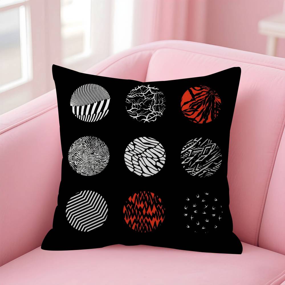 Popular TTwenty One Pilot Band Pillowcase toon Gift Cushion Cover Bedroom Home Sofa Chair Seat Decor pillow case