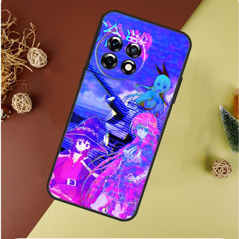 Vaporwave Glitch Аниме Чехол для телефона OnePlus Nord 4 CE 3 2 Lite N20 N30 9 10 Pro 8T 9RT 10T 10R 13R 12R 11 12 13