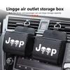 AKI2  Car Storage Bag Air Vent Dashboard Tidy Hanging Organizer Box Auto Accessories For Jeep Gladiator Rubicon JL JKU TJ YJ CJ
