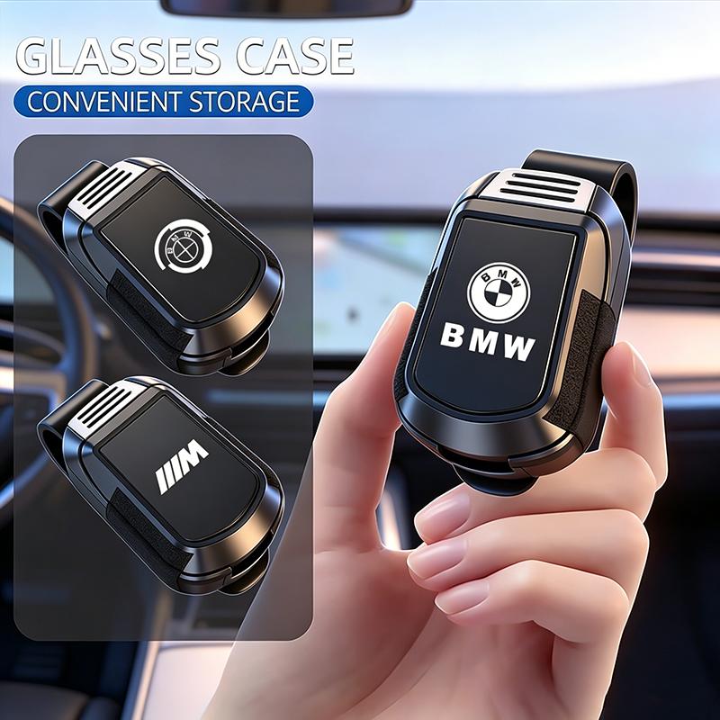 KSMH6 Motorcycle sticker /Car Sun Visor Glasses Clip Sunglasses Storage Bracket Sticker For BMW M E46 E90 E60 F30 F10 E39 E36 F20 G30