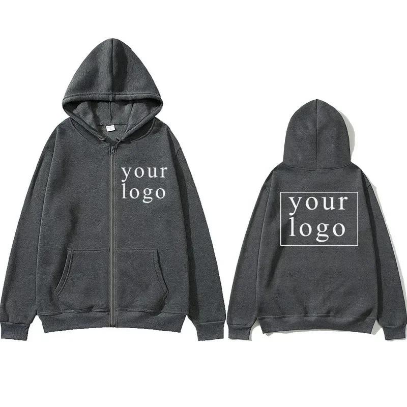 Men Women DIY04  Zipper cardigan hoodie Fashion Your Own Design Brand Logo/Picture Personalized Custom