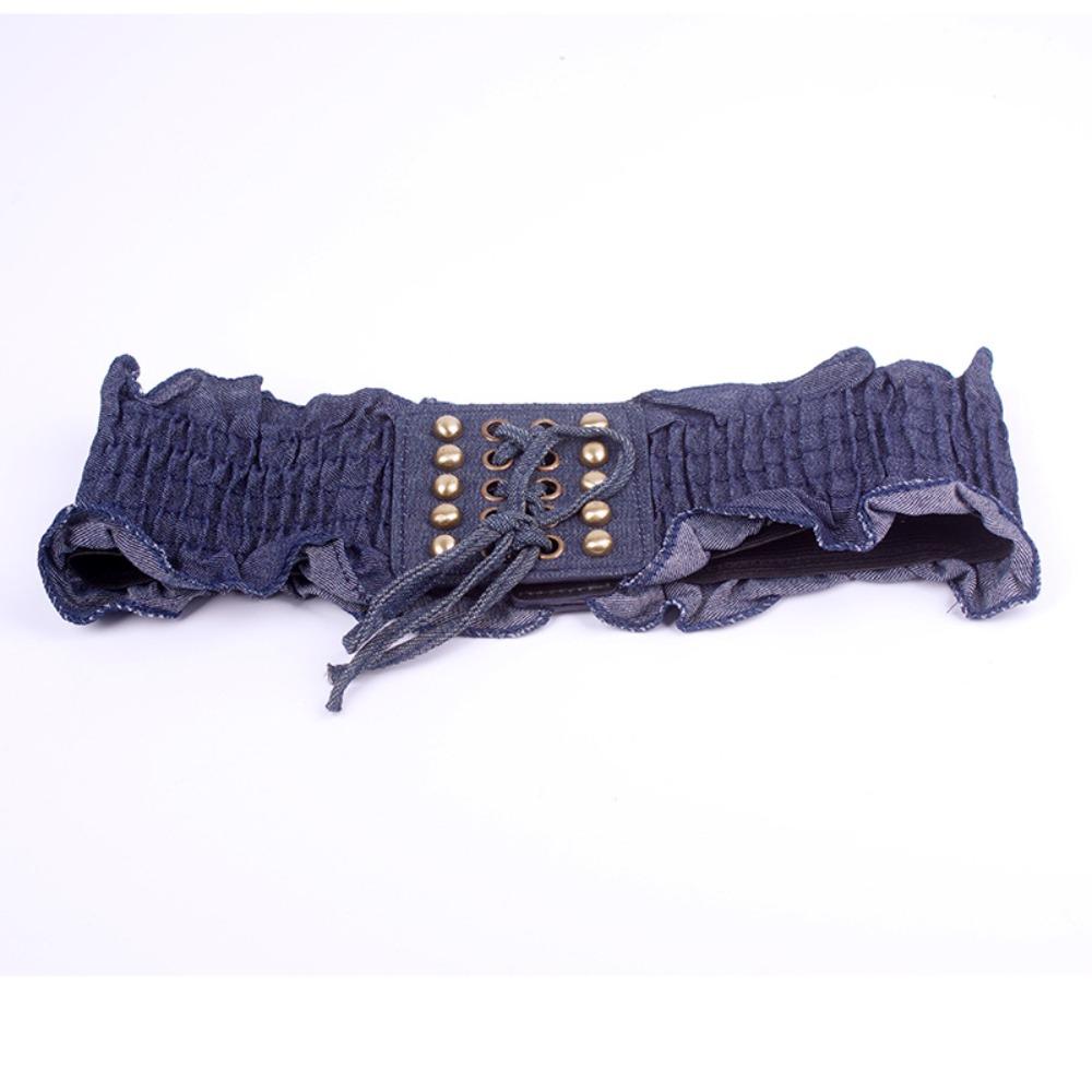 Универсальный эластичный пояс на резинке, джинсовый эластичный пояс, модные широкие пояса, женские