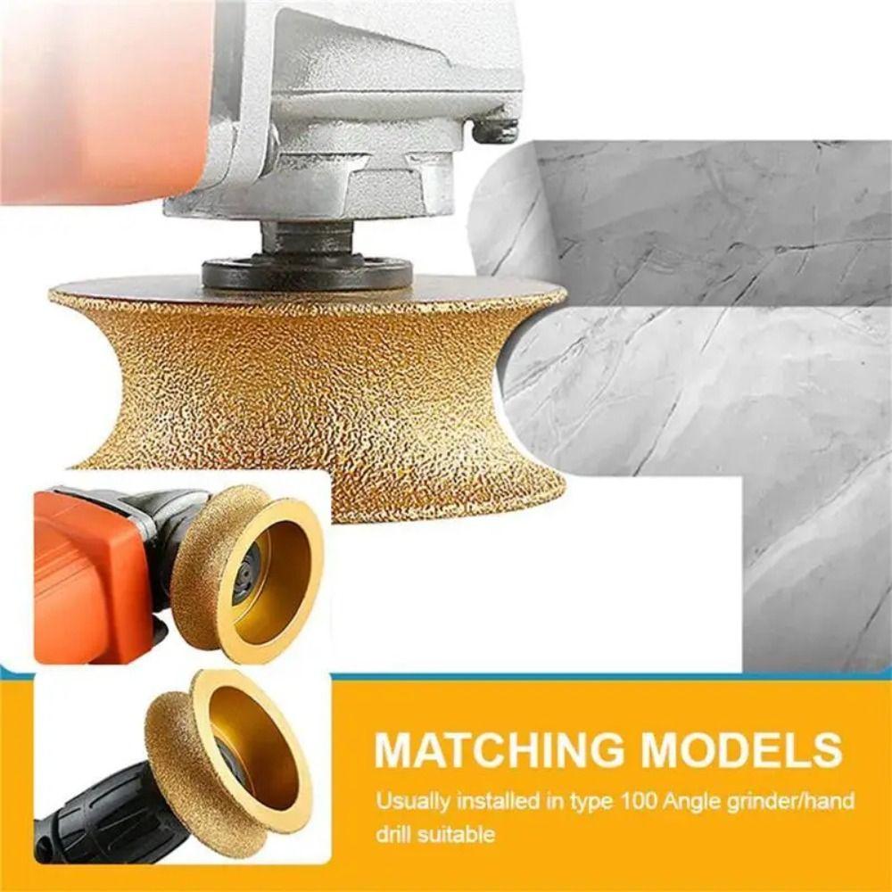 Demi-bullnose Grinding Wheel Vacuum Brazed Grinding Head  Chamfering Tool