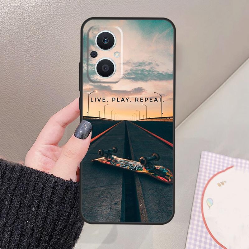 Cool Skate Funda For OPPO Reno 14 10 11 12 13 Pro 12F 11F 13F 14F 7 8 Lite OPPO Find X9 X8 X6 Pro Case