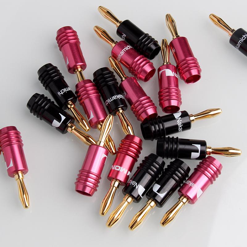 Hi-Fi Аудио 4 мм 24K Позолоченный Банановый Штекер 4/8/10 шт. для Домашнего Кинотеатра Усилителя и DIY Акустической Системы
