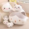 Cute Soft Cat Throw Pillow Plush Toy Doll Panda Pig Doll Girl Soothing Rag Doll