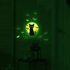 Halloween Luminous Bats Black Cats Bedroom Living Room Home Background, Atmosphere Decorative Wall Stickers