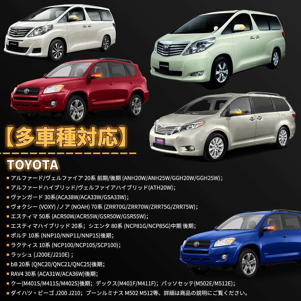 NEIFILES Alphard/Vellfire 20 Series Early/Late LED Door Mirror Turn Signal Меры по техосмотру автомобиля Estima 50 Series Side Mirror Turn Signal C