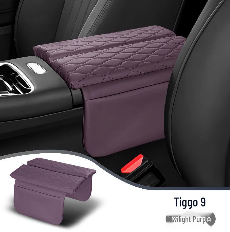 Защитная крышка подлокотника Chery Tiggo 9 - Кожаная подкладка для увеличения высоты для модели 2026 года