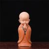 Decoration Desk Miniatures Little Monk Figurine Monk Ornament Buddha Monk Statue Small Monk Status