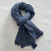 Autumn Winter Cotton Linen Men Scarf Soft Warm Neckerchief Short Tassel Scarves Casual Male Accessories Bufandas Shawls
