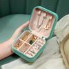 Mini Jewelry Storage Box Portable for Home and Travel Earrings Necklace and Ring Organizer PU Leather Display Case