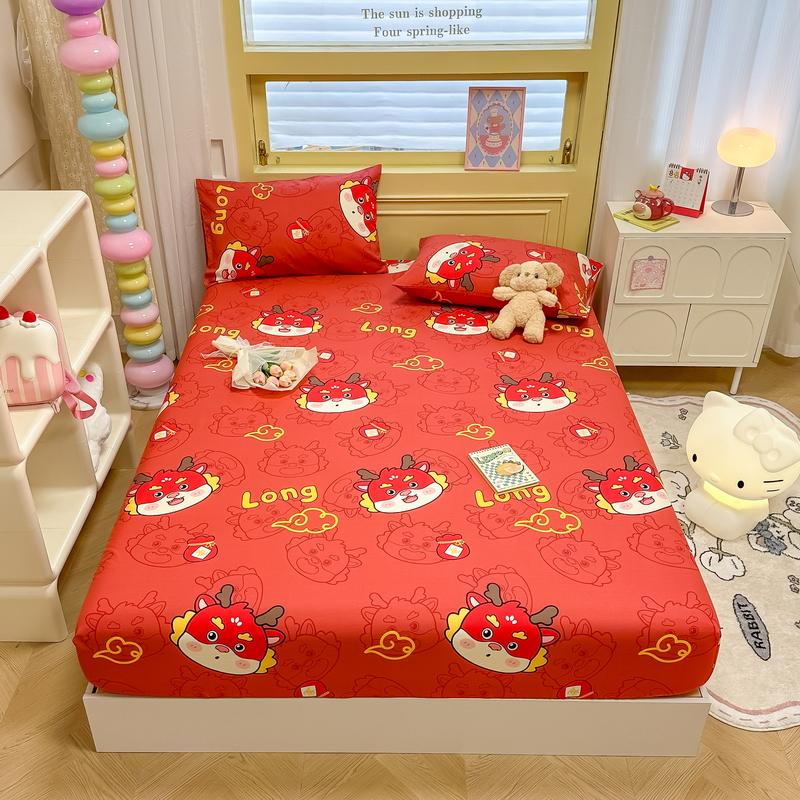 100% хлопок простыня на резинке для взрослых и детей покрывало в мультяшном стиле простыня мягкая защита для матраса sabanas (Нет наволочки)