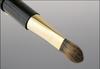 Кисть для макияжа Kumano Brush, Cosme-do Портативная выдвижная кисть для теней из беличьей шерсти (Плоская кисть) [Серия RS] с колпачком (Щетка для век) РС-03М