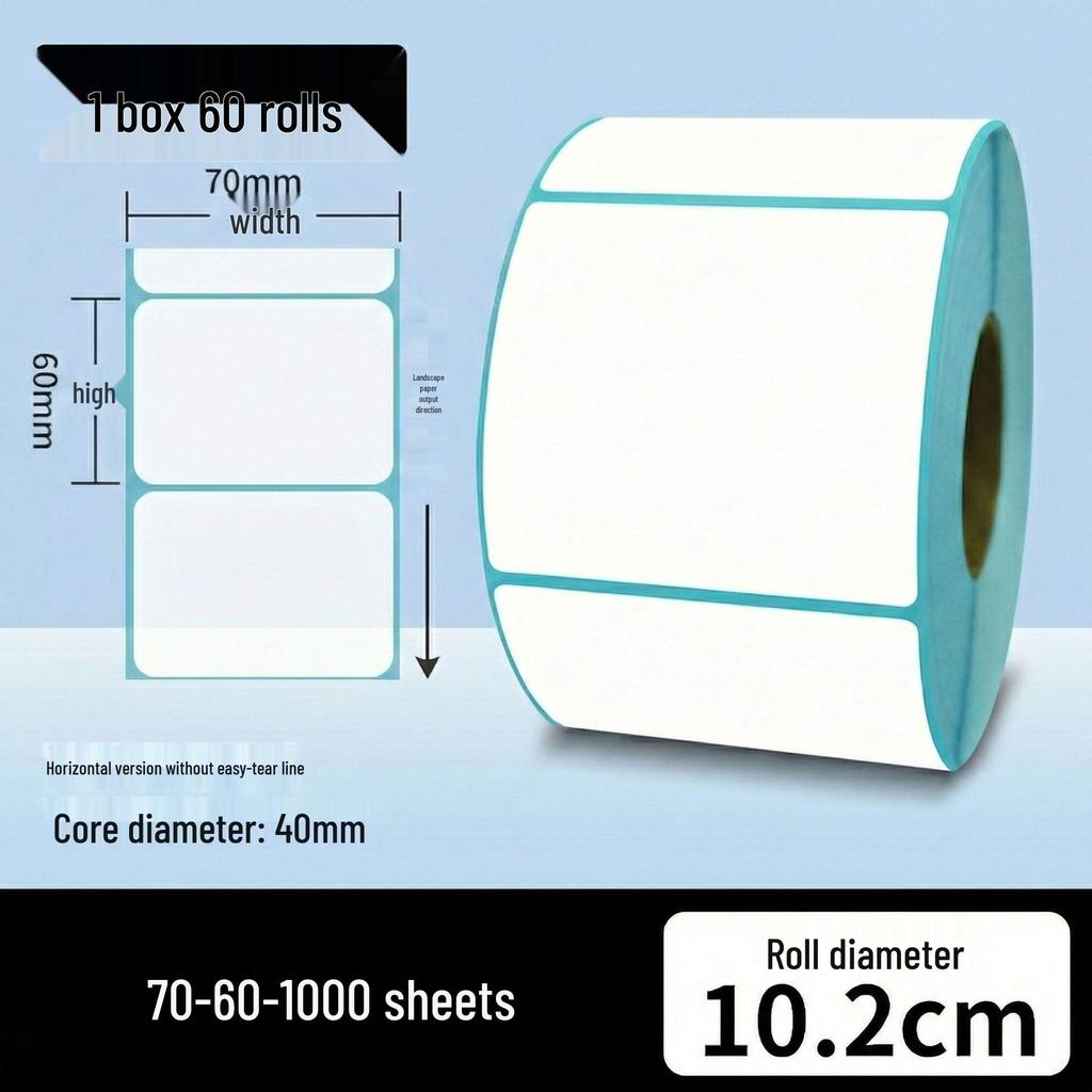 Прочная самоклеящаяся термоэтикетка для накладных ePacket, 100x150 мм