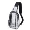 Clear Sling Bag Stadium Approved Small PVC Casual Waterproof Transparent Chest Bag for Hiking Stadium Or Concerts