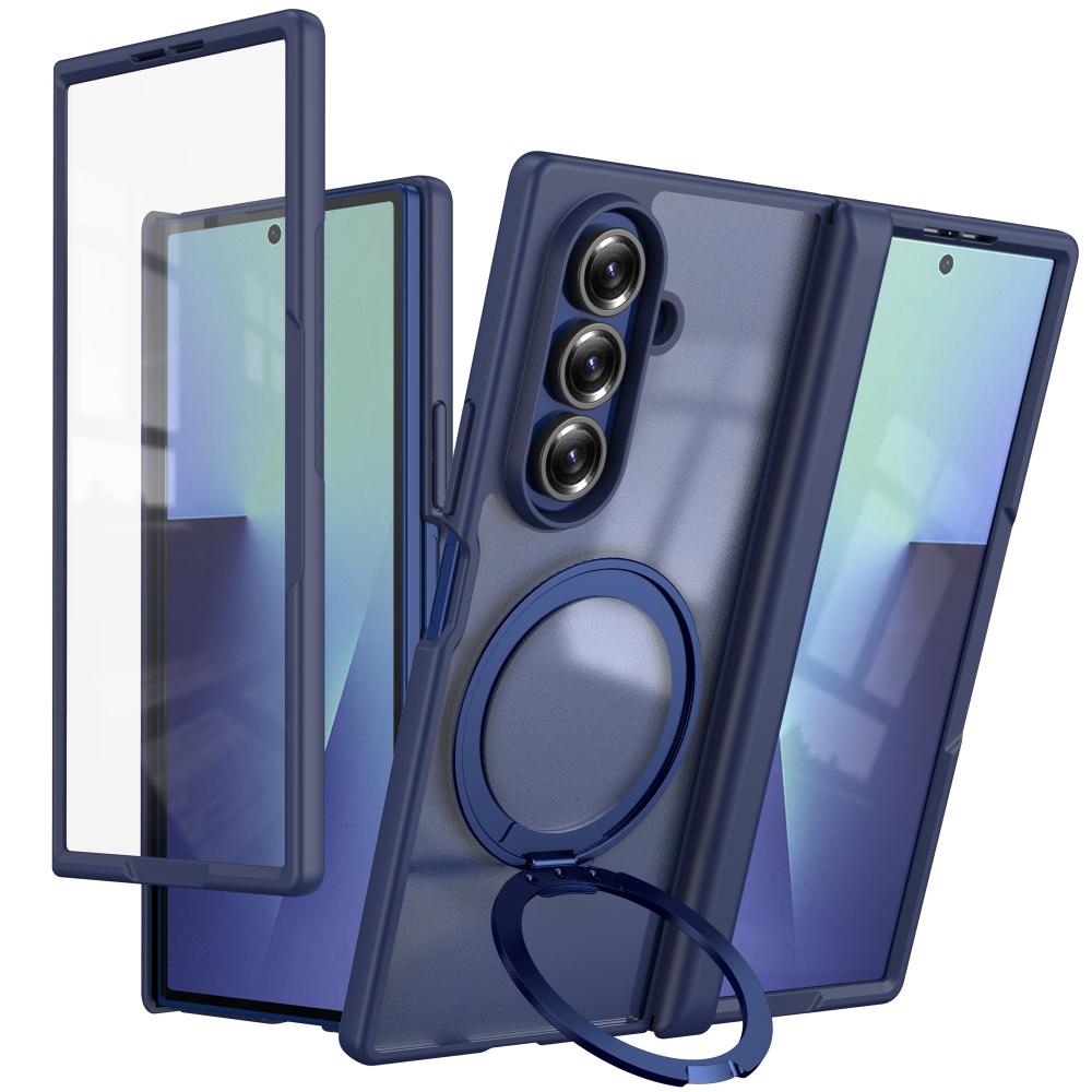 Z Fold7 Cases Magnetic Magsafe 360 Rotate Stand Holder Case for Samsung Galaxy Z Fold 7 Hinge Protection Screen Film Capa Cover