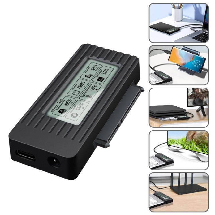 USB 3.1 Корпус для жесткого диска со светодиодной подсветкой для 2,5/3,5-дюймовых HDD Кейс-адаптер 6 Гбит/с