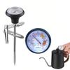 Doyime Clip-on Thermometer, Waterproof, 0-100°C (CelsiusFahrenheit Compatible), Stainless Steel Cooking Thermometer, 13.5cm, for Coffee, Milk