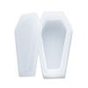 DIY Halloween Coffin Shape Crystal Silicone Epoxy Holder Craft Tool Decor Mold