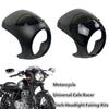 Motorcycle Universal Cafe Racer 7inch Headlight Handlebar Fairing Windshield Kits For Harley Sportster Bobber Touring