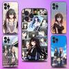 Аниме Y-Юкино Юкиносита Чехол для телефона Для iPhone 17,16,15,14,13,12,11 Plus,Pro Max,XS,X,XR,SE,Mini,8,7, Мягкий силиконовый черный чехол