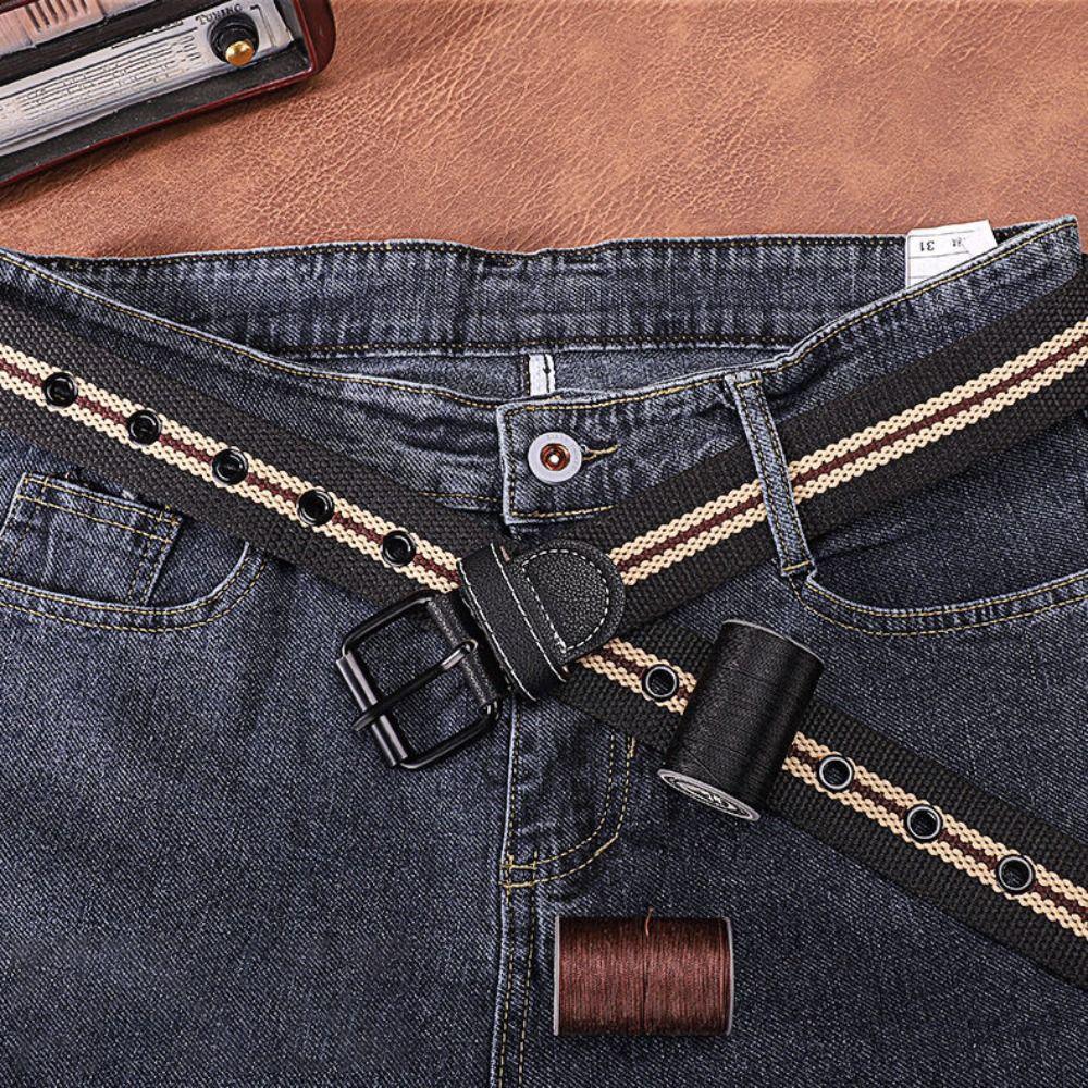 Модные ремни с пряжкой из сплава, дышащий плетеный пояс, нейлоновый холщовый ремень для занятий спортом на открытом воздухе