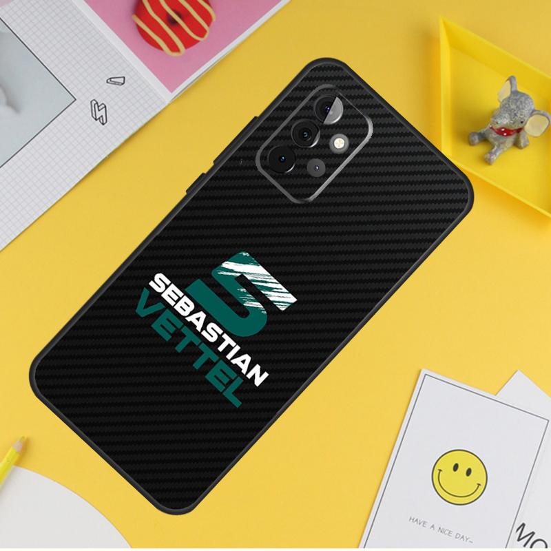 Чехол Sebastian Vettel F1 Formula для Samsung Galaxy A55 A35 A25 A15 A51 A71 A12 A32 A52 A13 A33 A53 A14 A34 A54 Coque