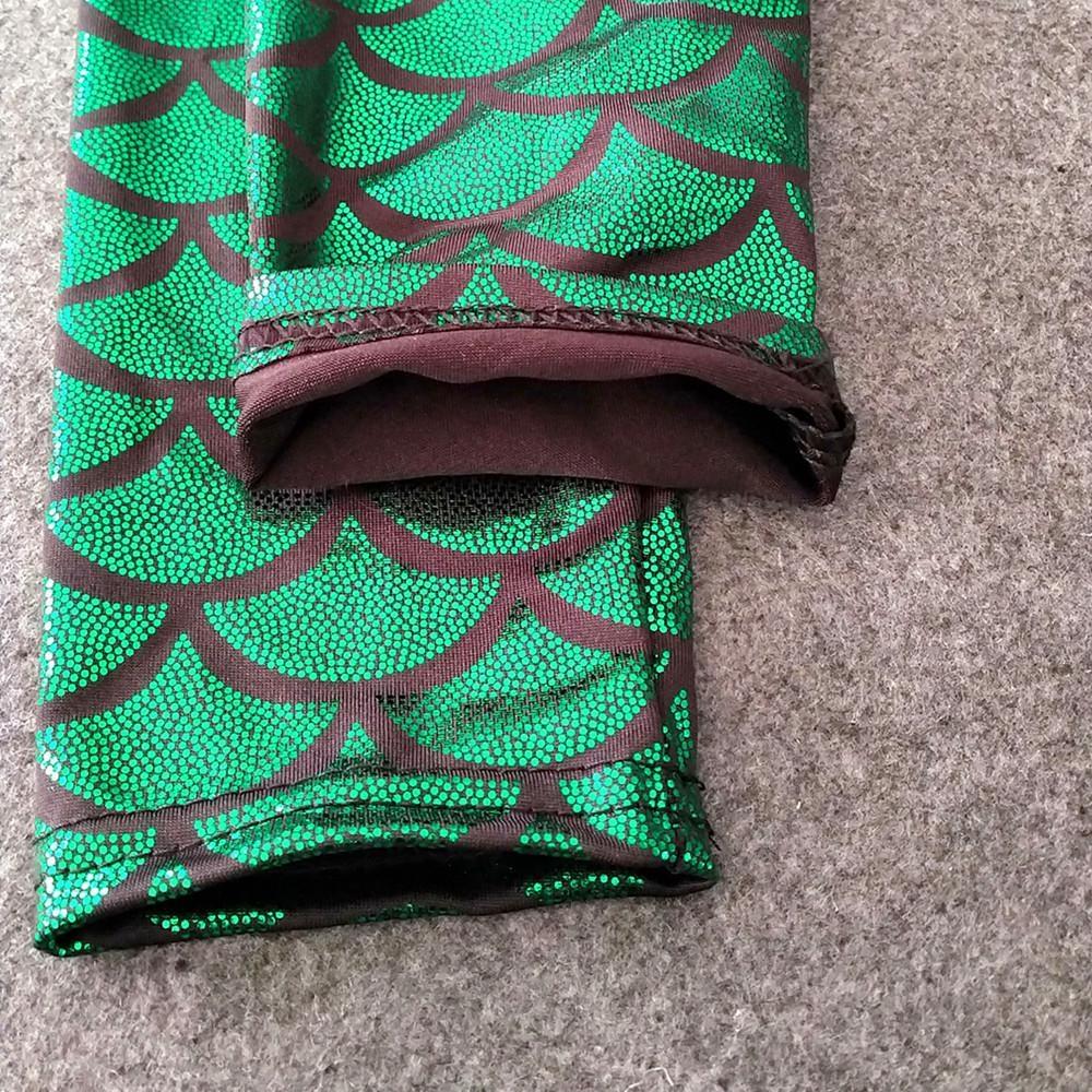 Mermaid Scale Print Summer Autumn Children Kid Baby Girls Leggings Skinny Long Pencil Pants Girl Clothes 2-11Years