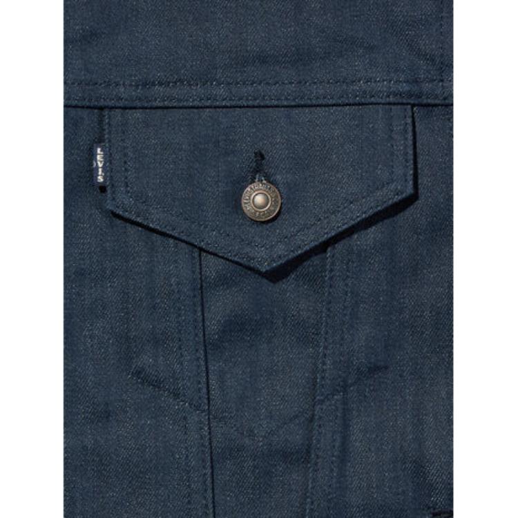 Серия Levis Bluetab™ Ss25 Серия Bluetab™ Дизайн с несколькими карманами Застежка на пуговицы Джинсовая куртка Мужские куртки Темно-индиго A5883-0003