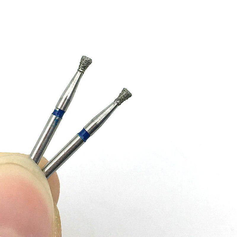 10 шт., стоматологическая алмазная дрель для полировки зубов, сглаживающая дрель с одним перевернутым конусом, инструмент для отбеливания зубов SI-48