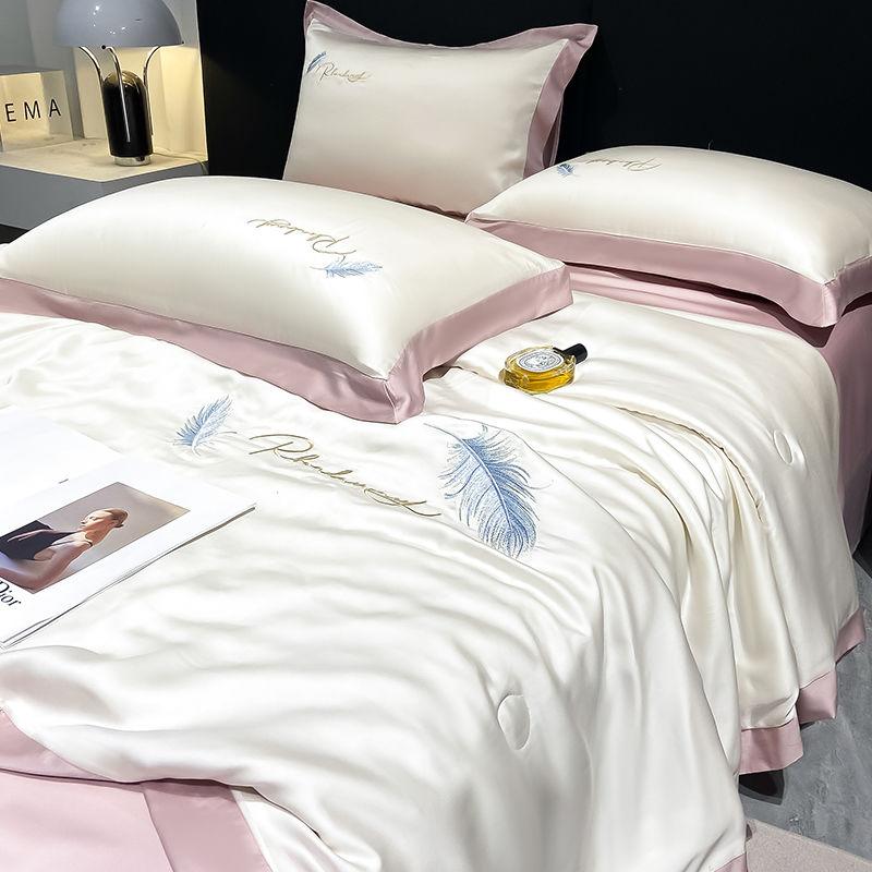 Летний прохладный одеяло-покрывало из ледяного шелка, стирающееся водой, для кондиционера, постельное белье, мягкое, приятное для кожи, тонкое одеяло для погоды