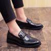Fashion Casual Men Shoes Outdoor Fashion Luxury Brand Slip On Formal Loafers Moccasins Italian Black Male Club Party Flats Men Shoes